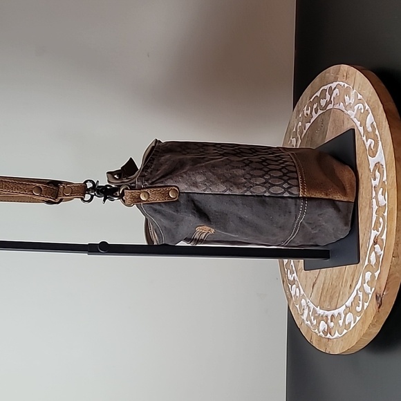 Myra Crossbody Bag with Leather Trim - Picture 9 of 17